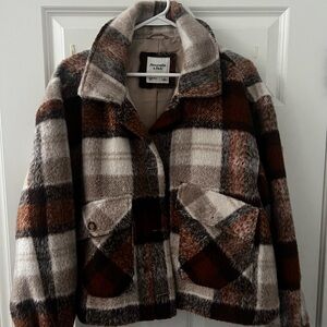 Brand new Abercrombie multicolor neutral wool jacket